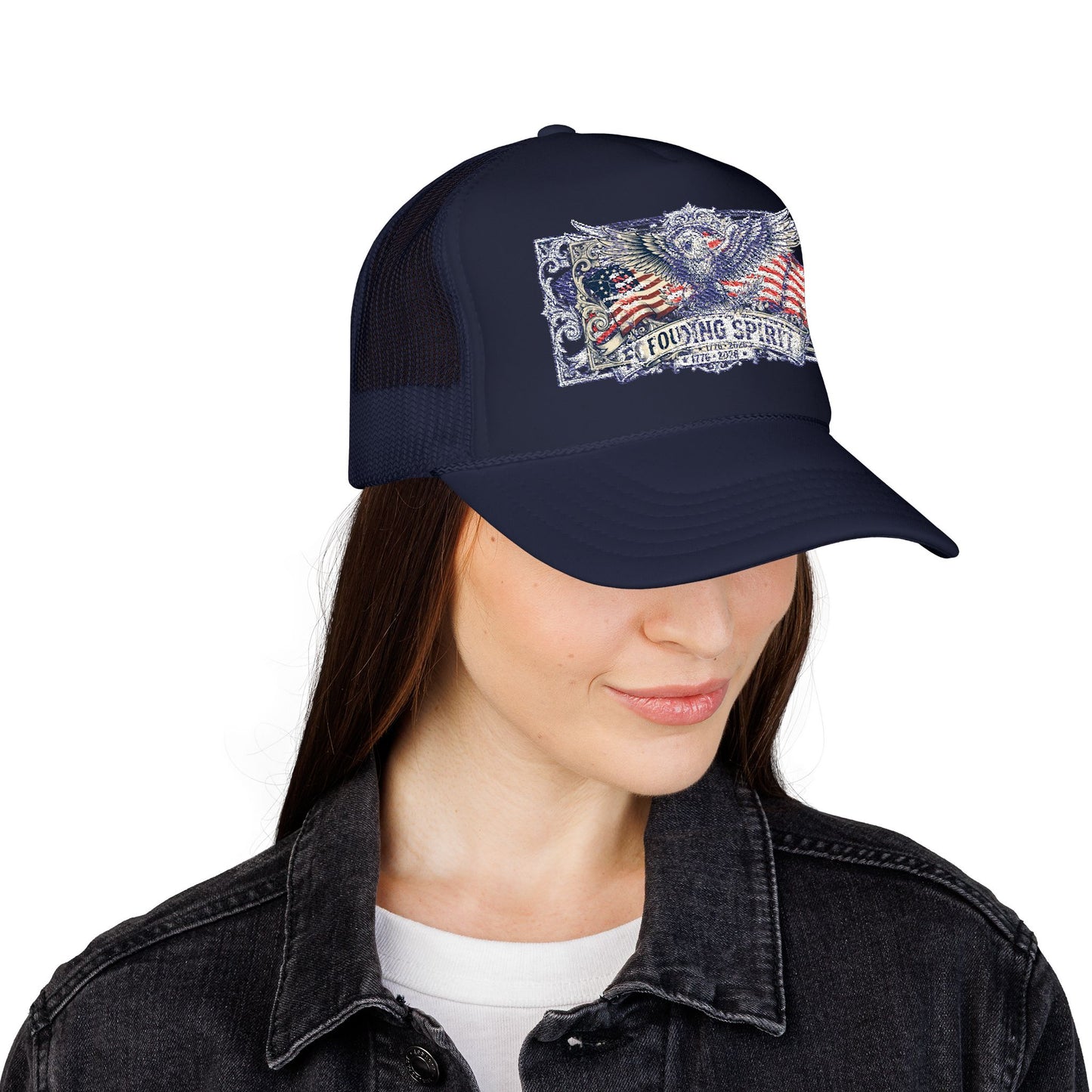 America 250 Eagle Crest Foam Trucker Hat | Unisex OTTO Cap