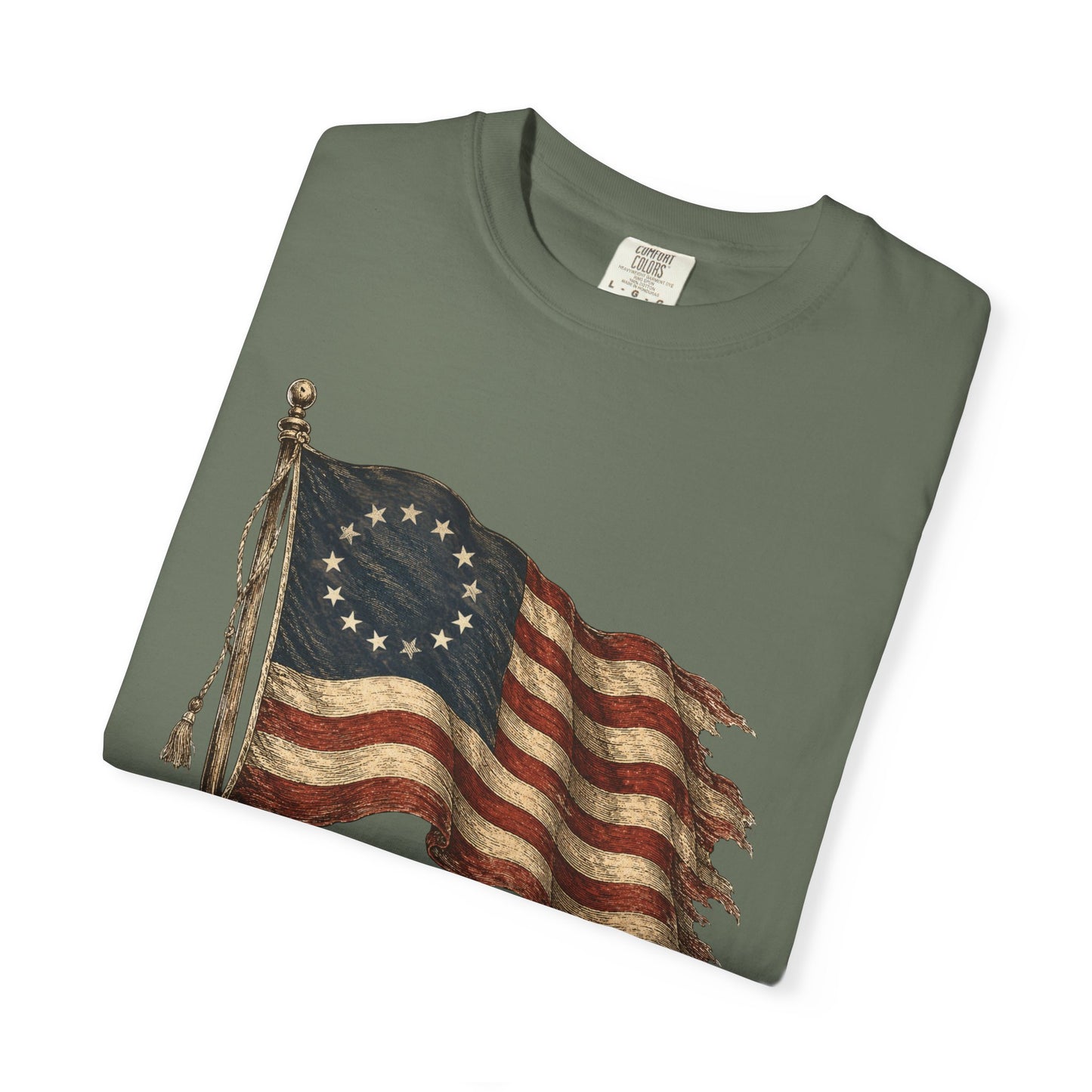 Distressed Founders Flag Tee | Comfort Colors Shirt