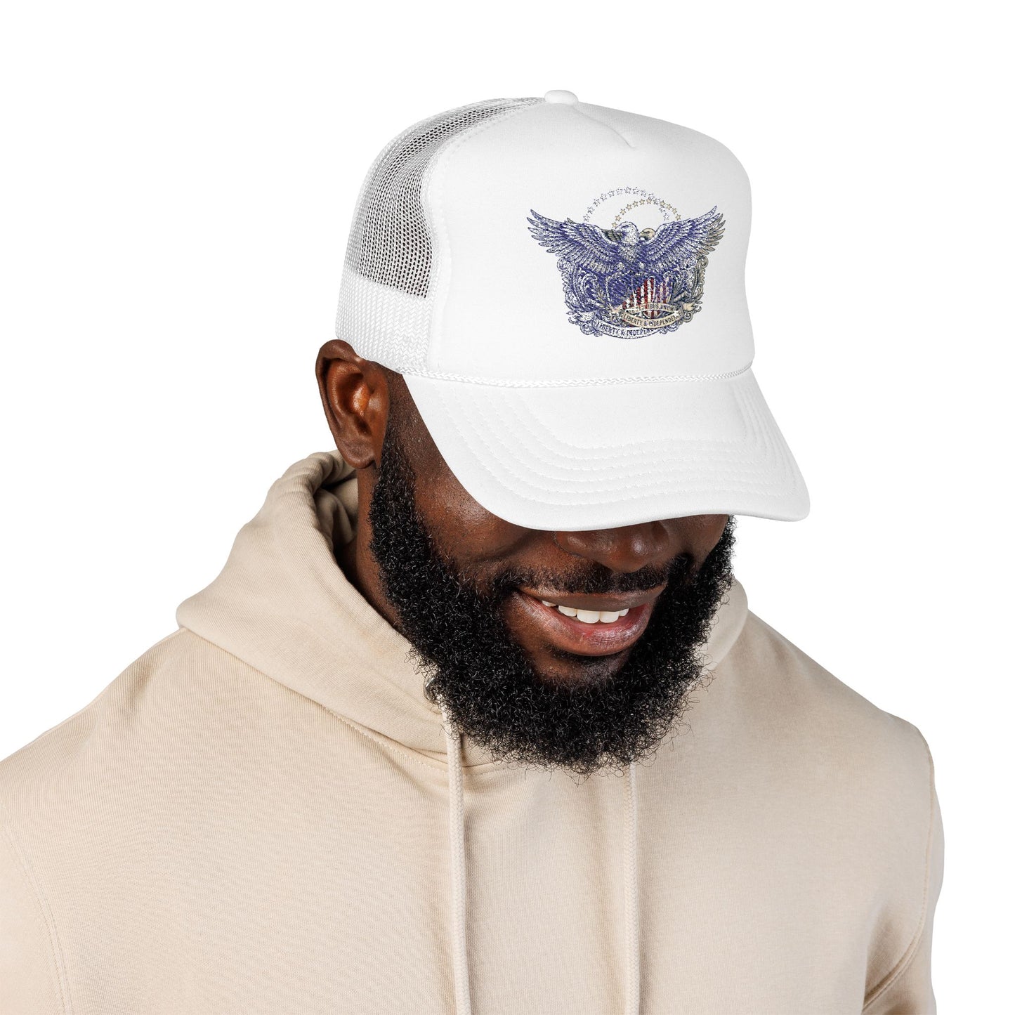 E Pluribus Unum Eagle Foam Trucker Hat | America 250 OTTO Cap
