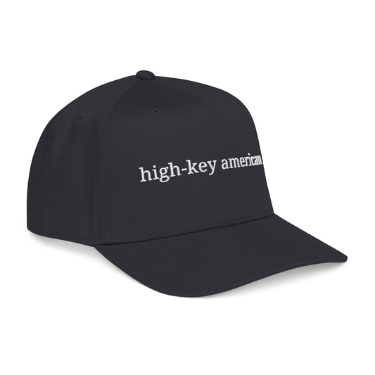 High-Key American Typography Embroidered Hat | Minimalist OTTO Baseball Cap