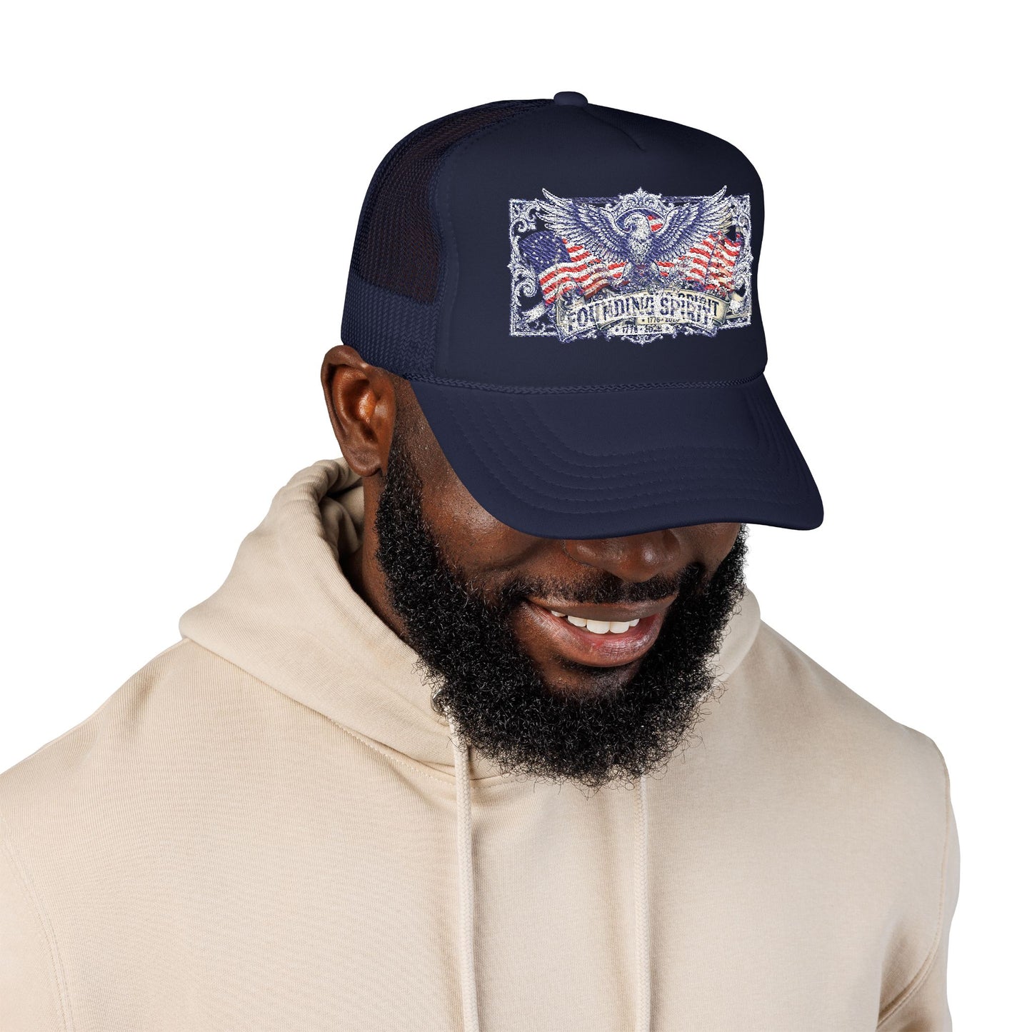America 250 Eagle Crest Foam Trucker Hat | Unisex OTTO Cap