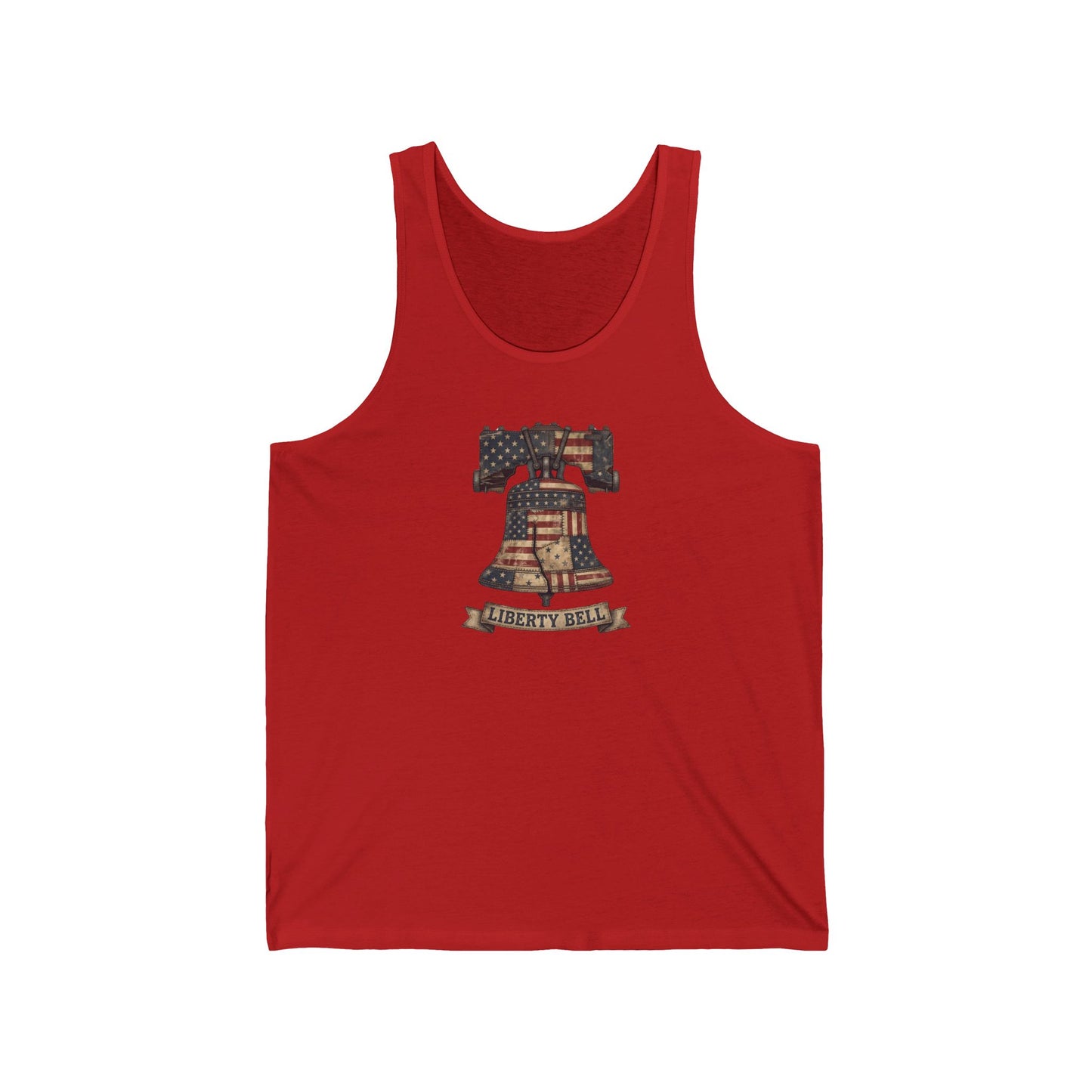 Liberty Bell Patchwork Quilt America 250 Tank Top | Unisex Bella+Canvas
