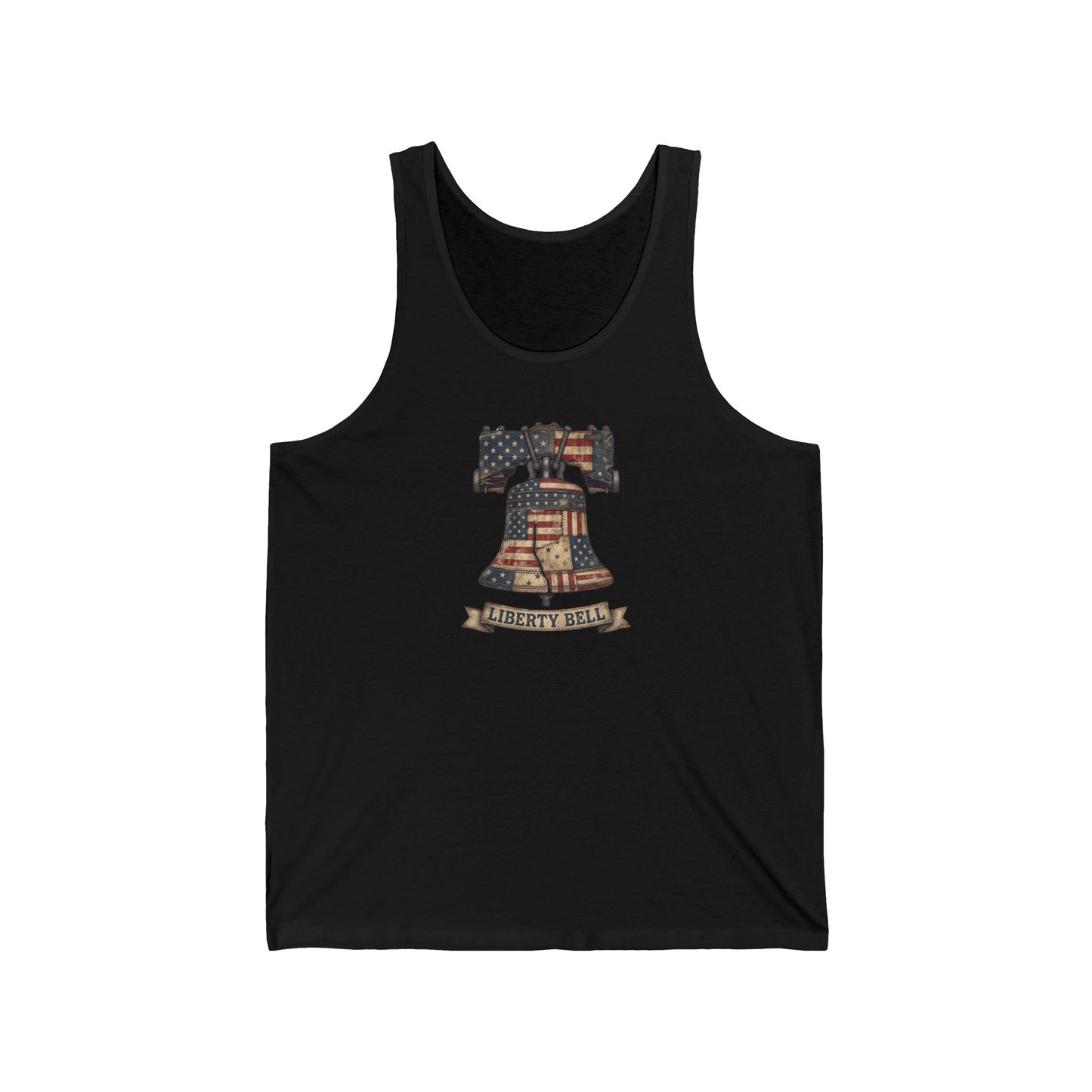 Liberty Bell Patchwork Quilt America 250 Tank Top | Unisex Bella+Canvas