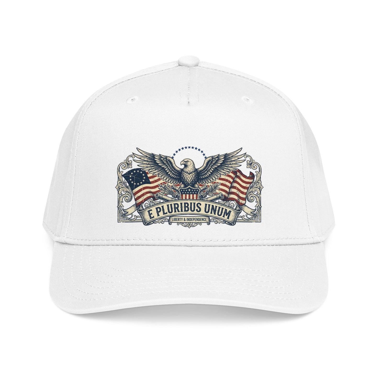 E Pluribus Unum Flag Dad Hat | Red White Blue Snapback OTTO Cap
