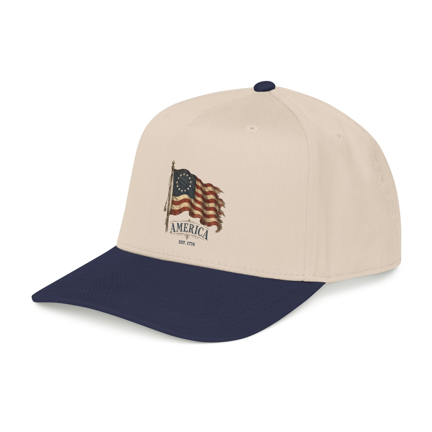 Distressed Founders Flag Dad Hat | America 250 Snapback OTTO Cap