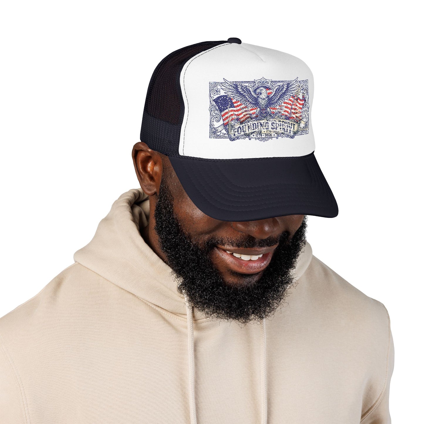 America 250 Eagle Crest Foam Trucker Hat | Unisex OTTO Cap