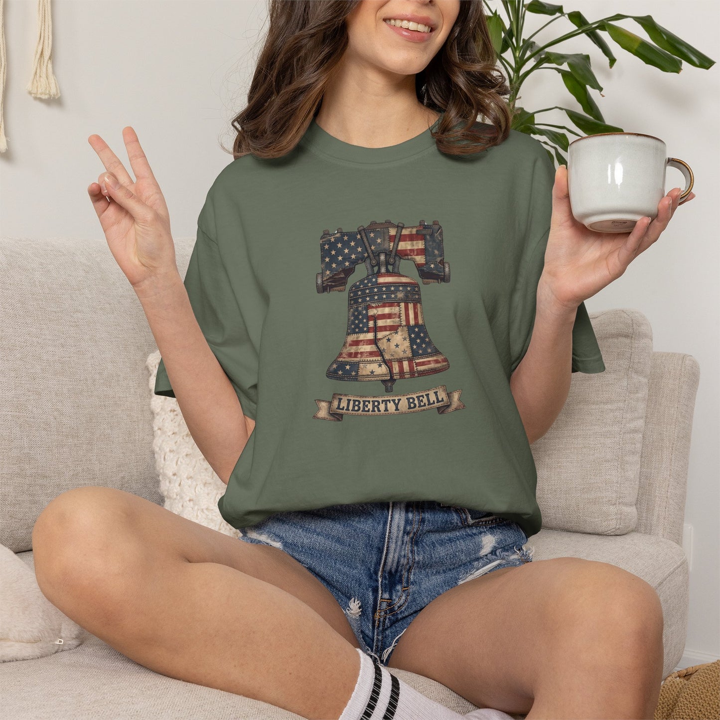 Liberty Bell Patchwork Quilt America 250 Tee | Comfort Colors Shirt