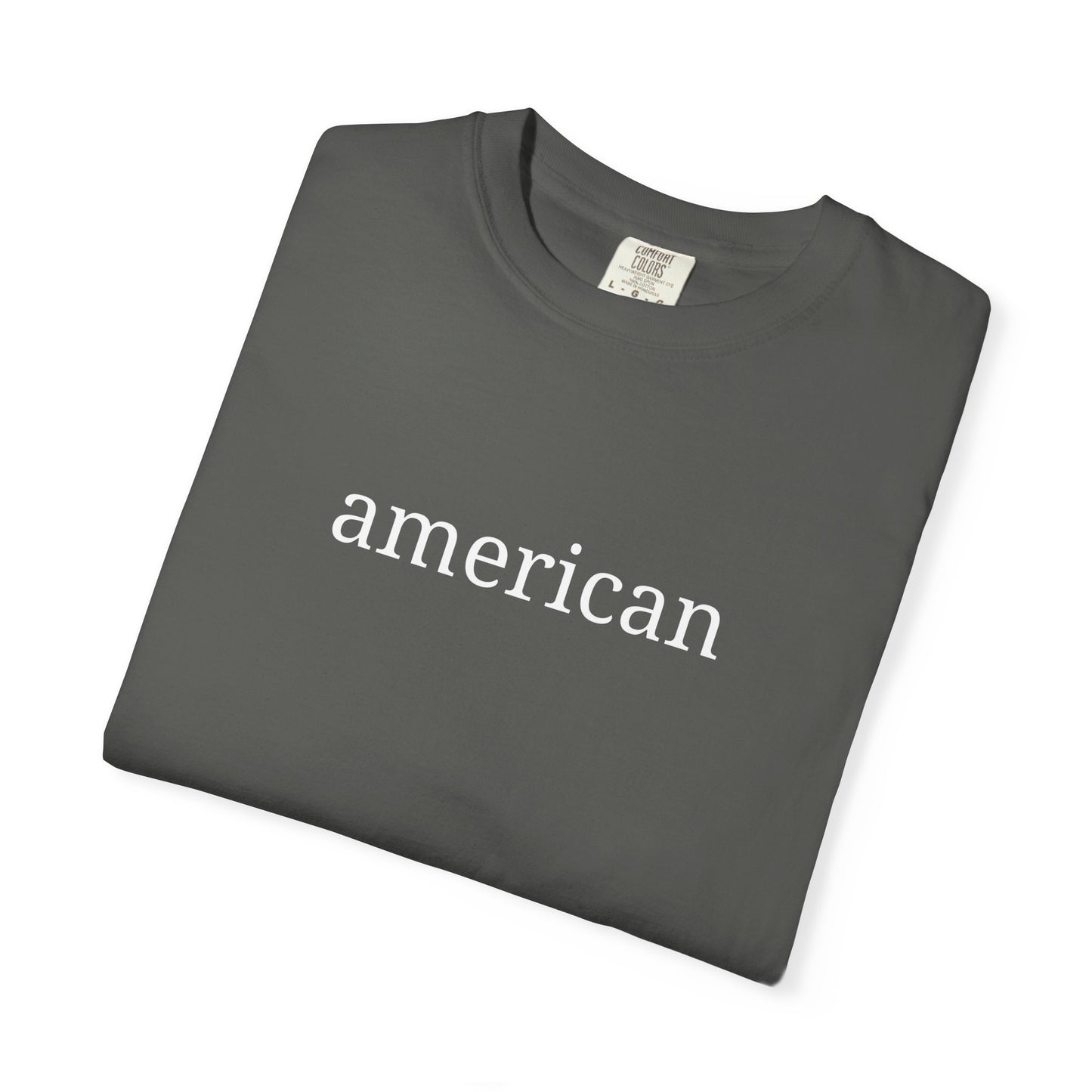American Minimalist Comfort Colors Shirt | Patriotic Graphic Tee