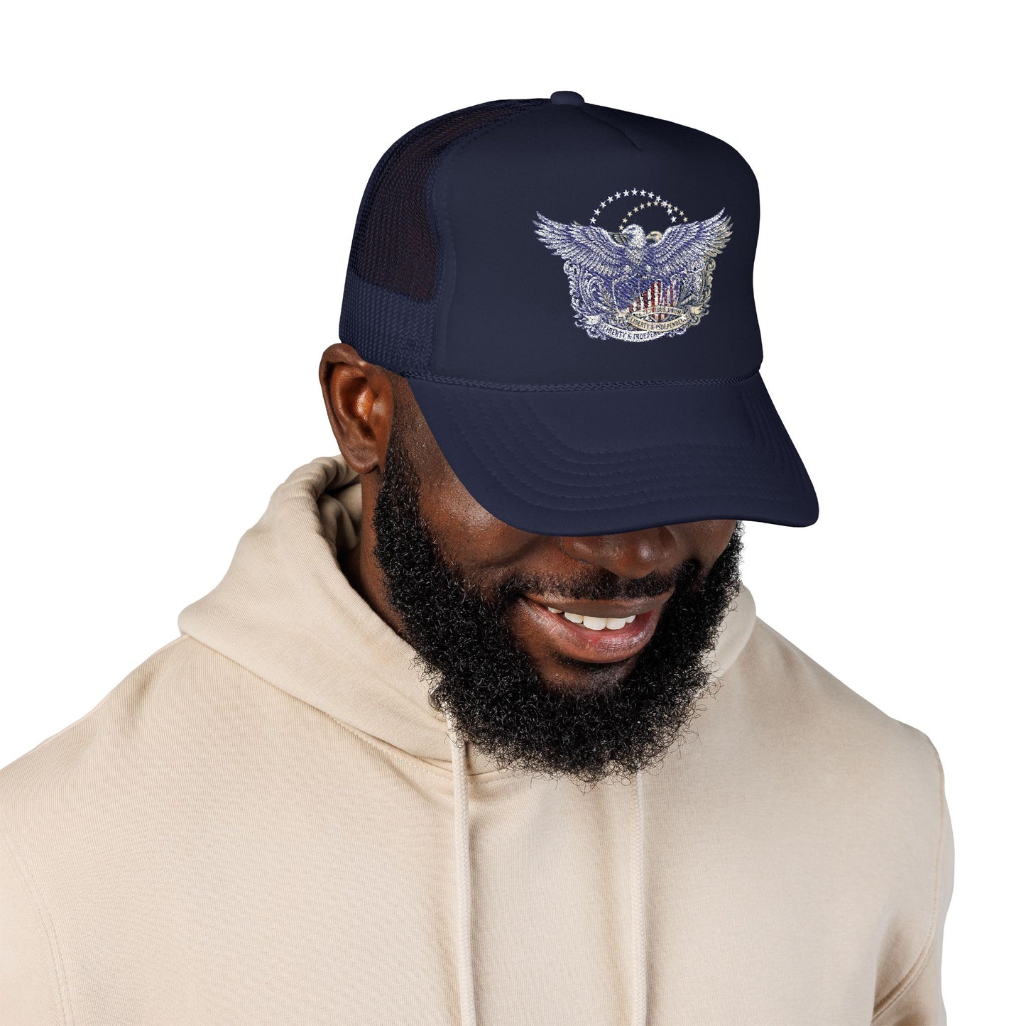 E Pluribus Unum Eagle Foam Trucker Hat | America 250 OTTO Cap